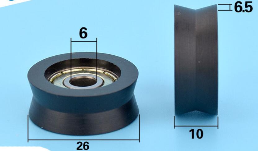 Plastic pulley bearing size