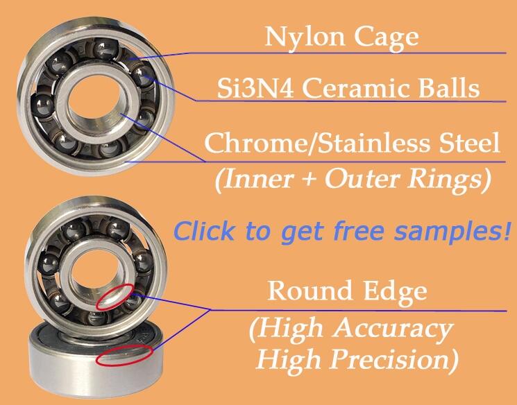 hybrid ceramic skateboard bearings