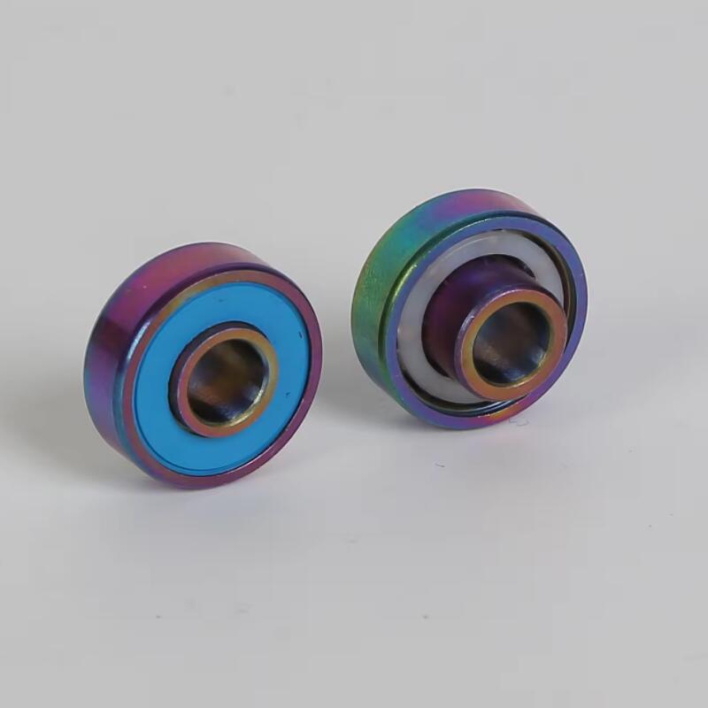 Rodamientos de skate con anillos de titanio Rainbow